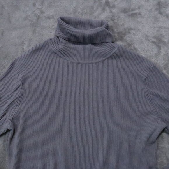H&M Sweater Women XL Gray Knit Turtleneck Pullover Stretch Minimalist Classy Lot - Picture 5 of 15